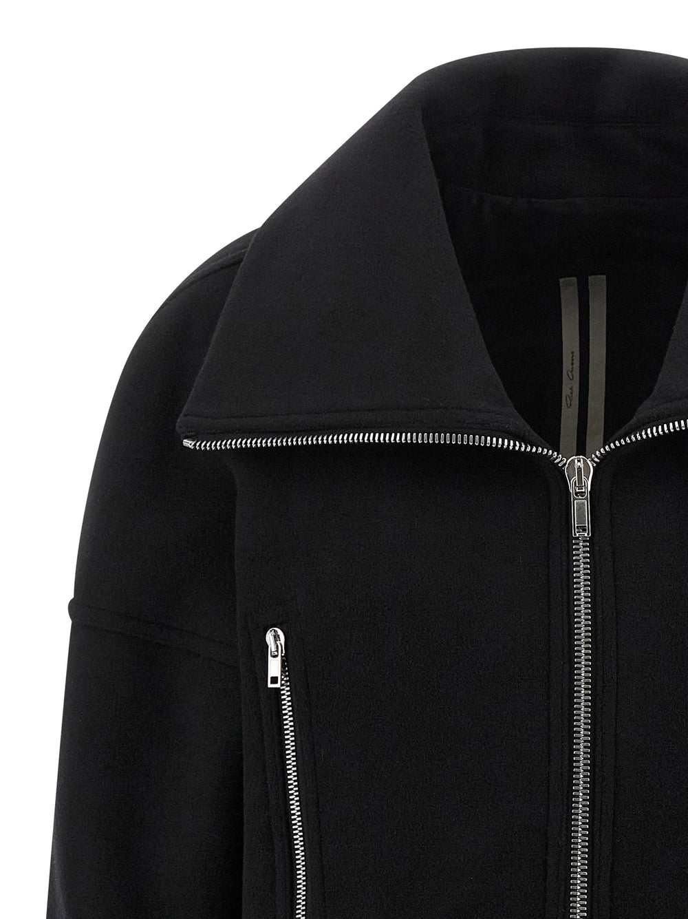 Rick Owens Black Virgin Wool Coat - IT38