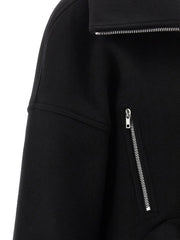 Rick Owens Black Virgin Wool Coat - IT38