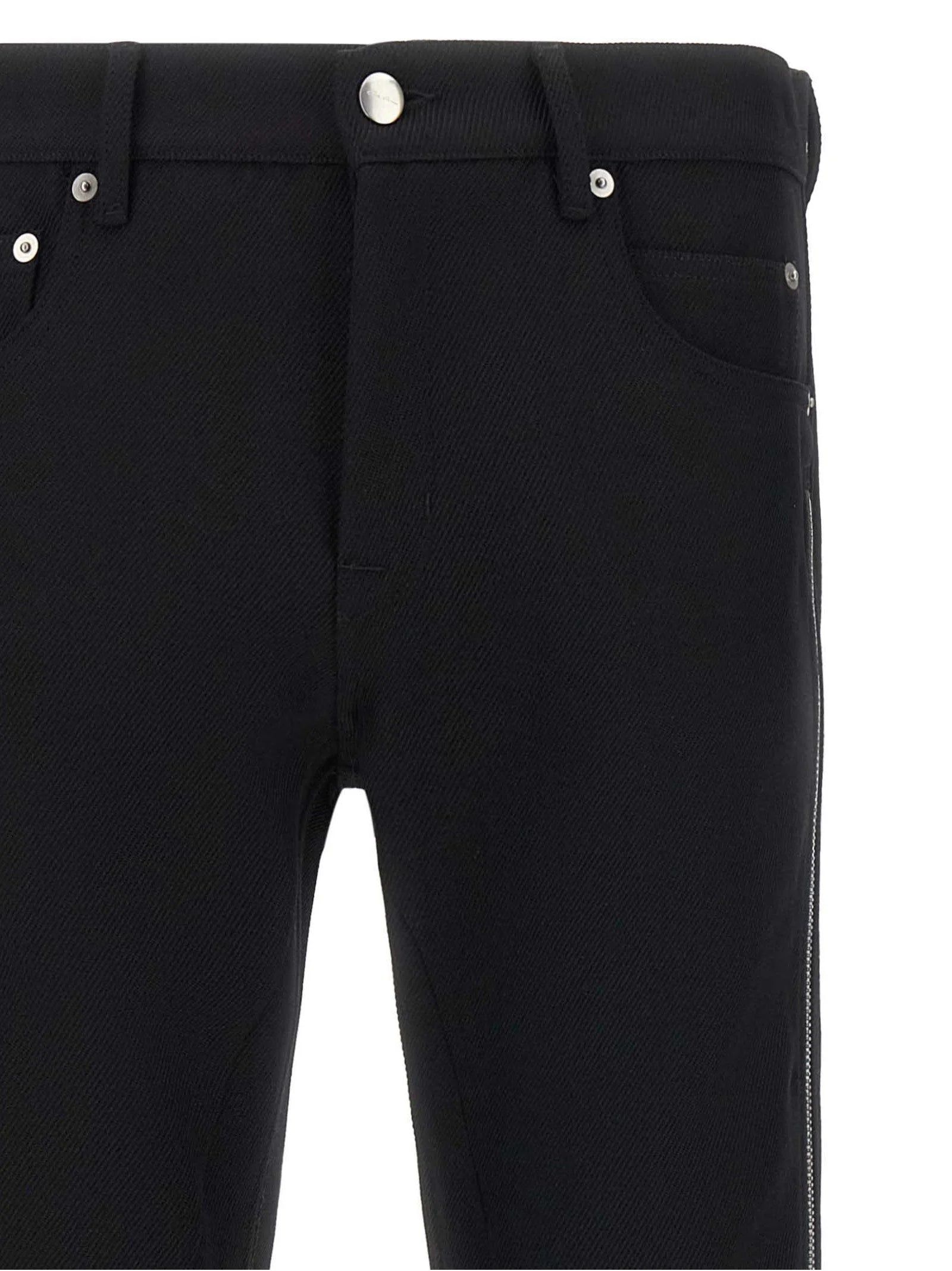Rick Owens Black Virgin Wool Pants