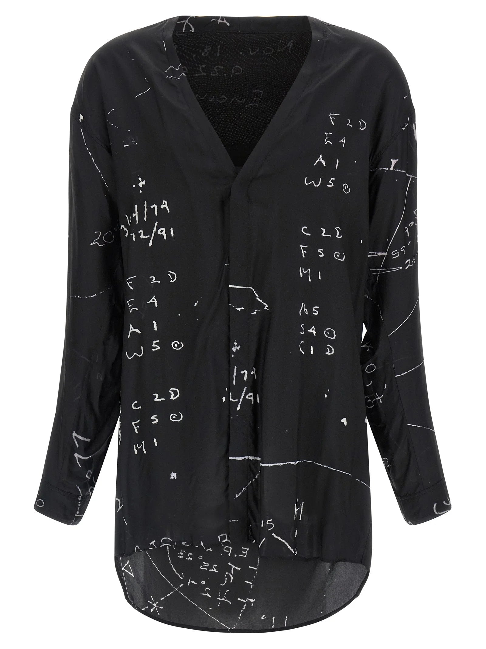 Rick Owens Black Viscose Blouse