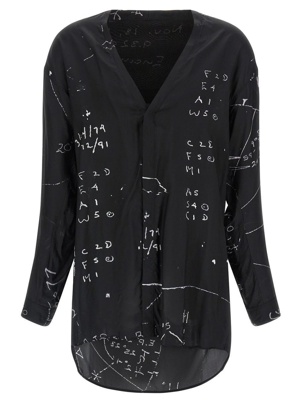 Rick Owens Black Viscose Blouse