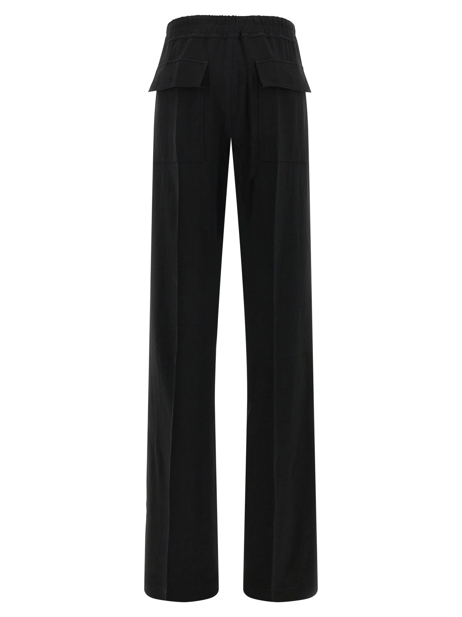 Rick Owens Black Viscose Casual Pants