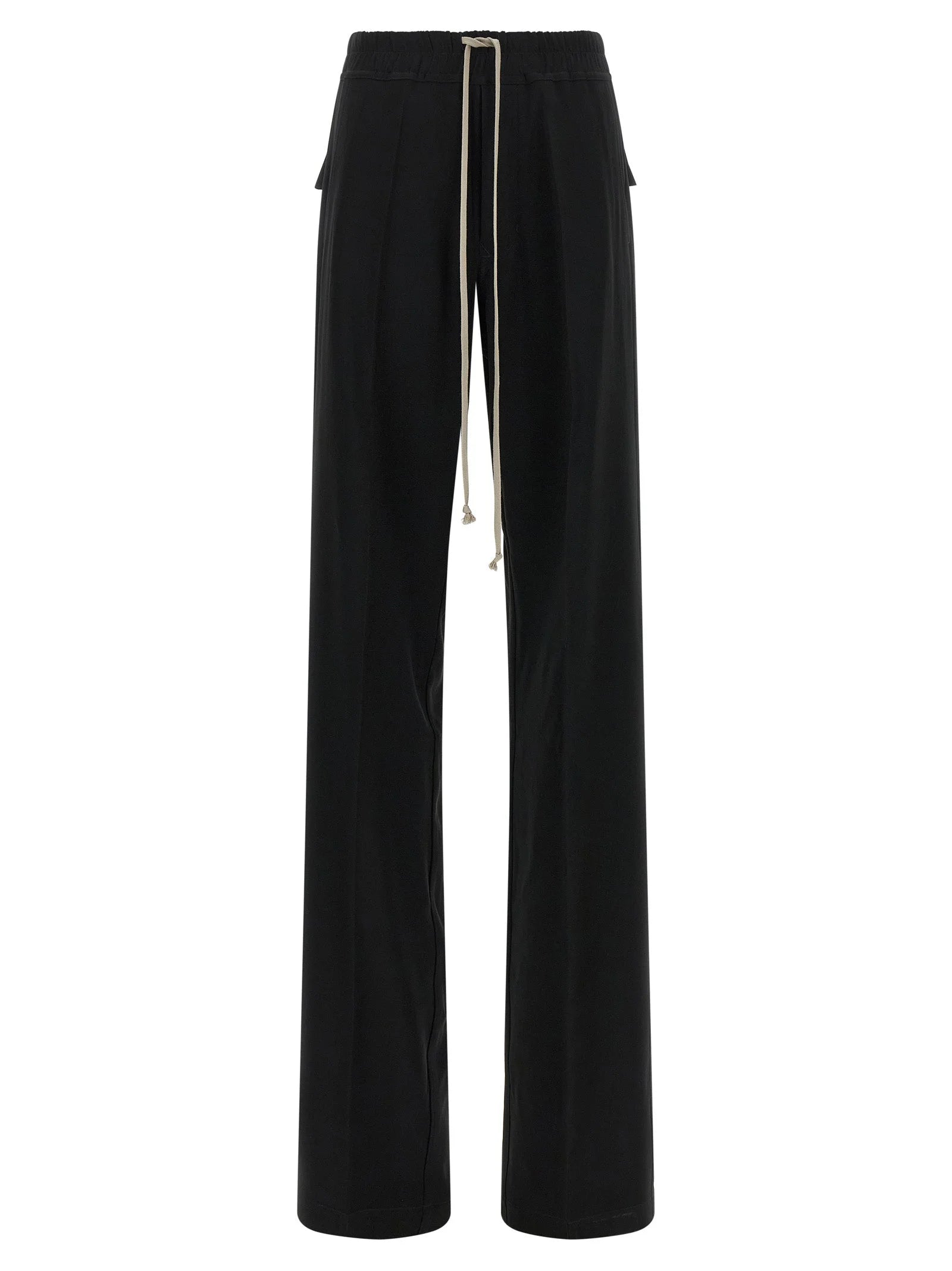 Rick Owens Black Viscose Casual Pants