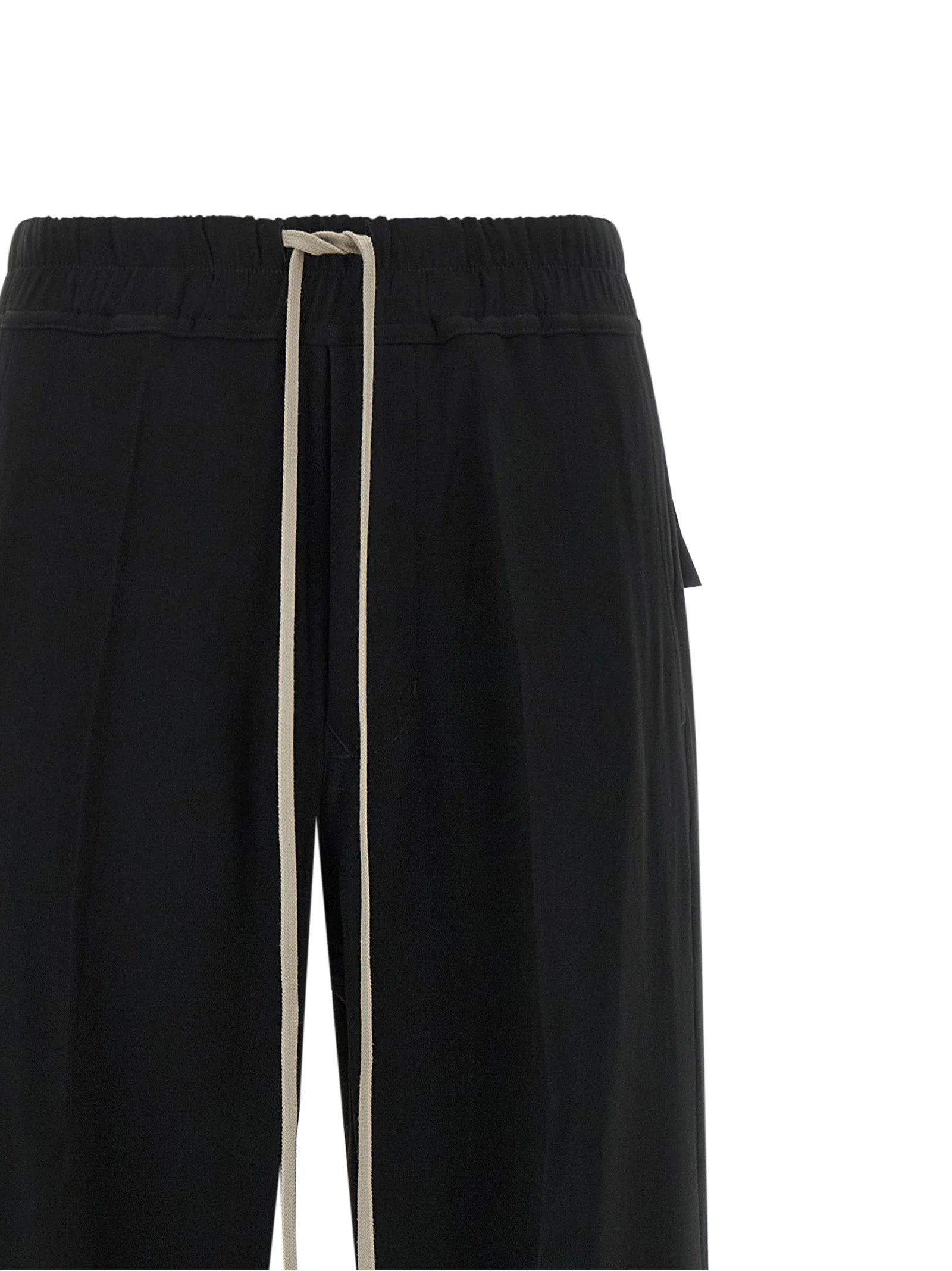 Rick Owens Black Viscose Casual Pants