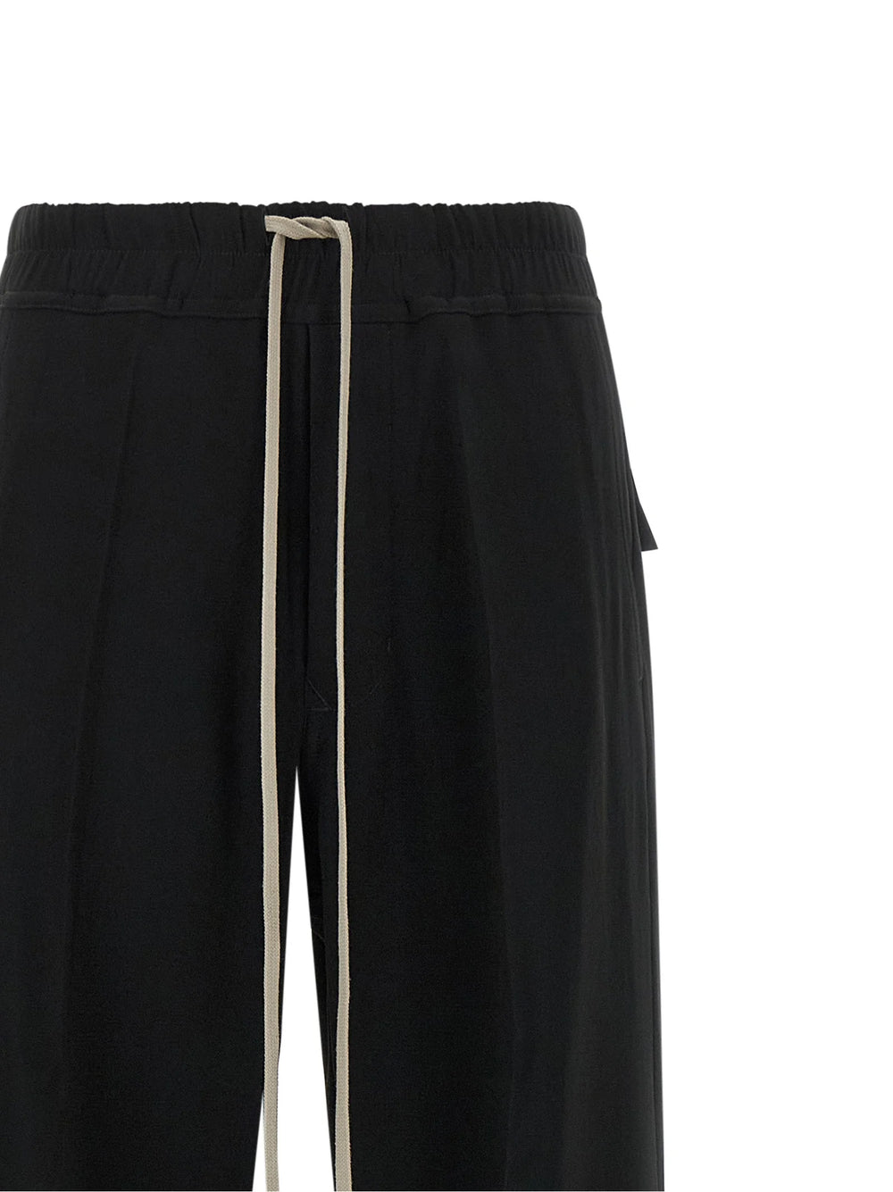 Rick Owens Black Viscose Casual Pants