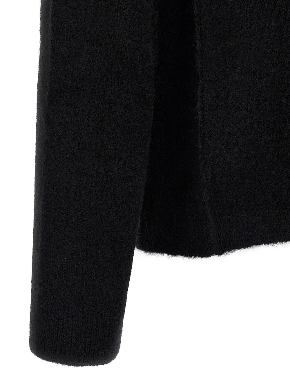 Rick Owens Black Wool Cardigan