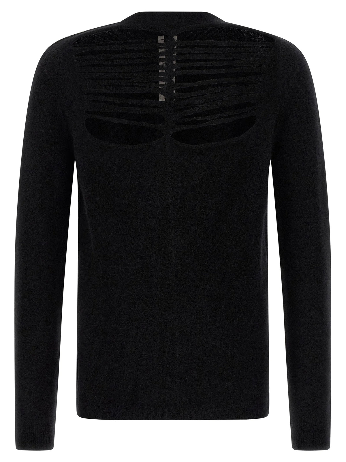Rick Owens Black Wool Cardigan