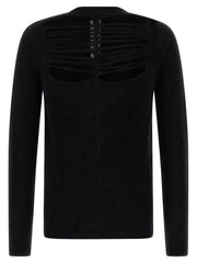 Rick Owens Black Wool Cardigan