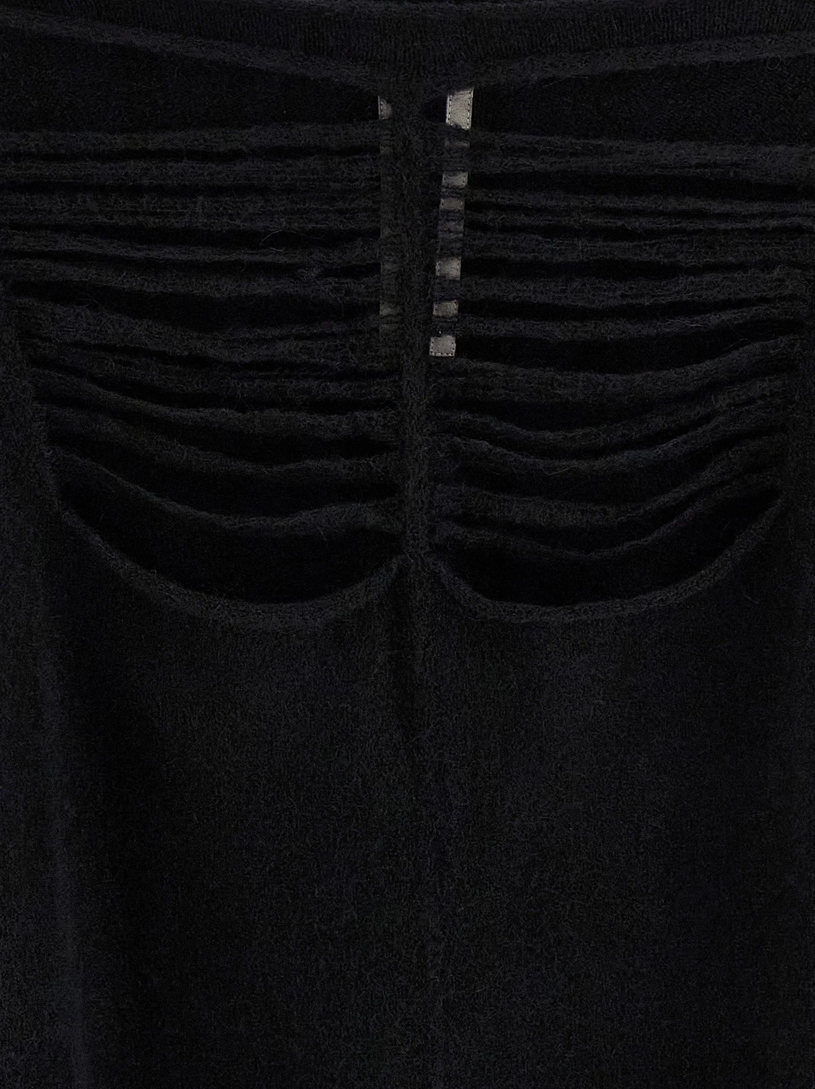 Rick Owens Black Wool Cardigan - S