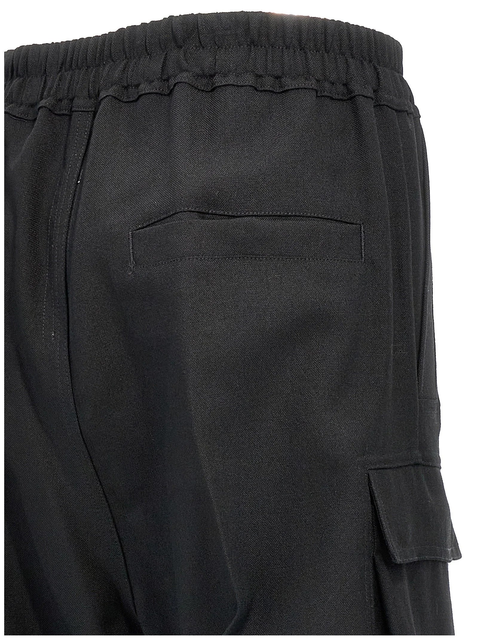 Rick Owens Black Wool Cargo Pants - IT38