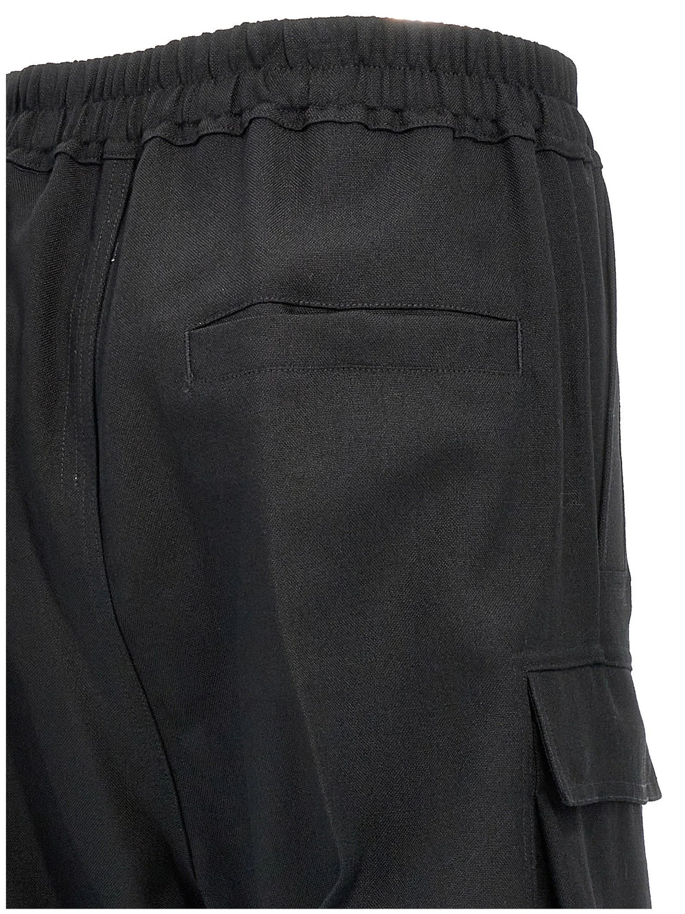 Rick Owens Black Wool Cargo Pants - IT38