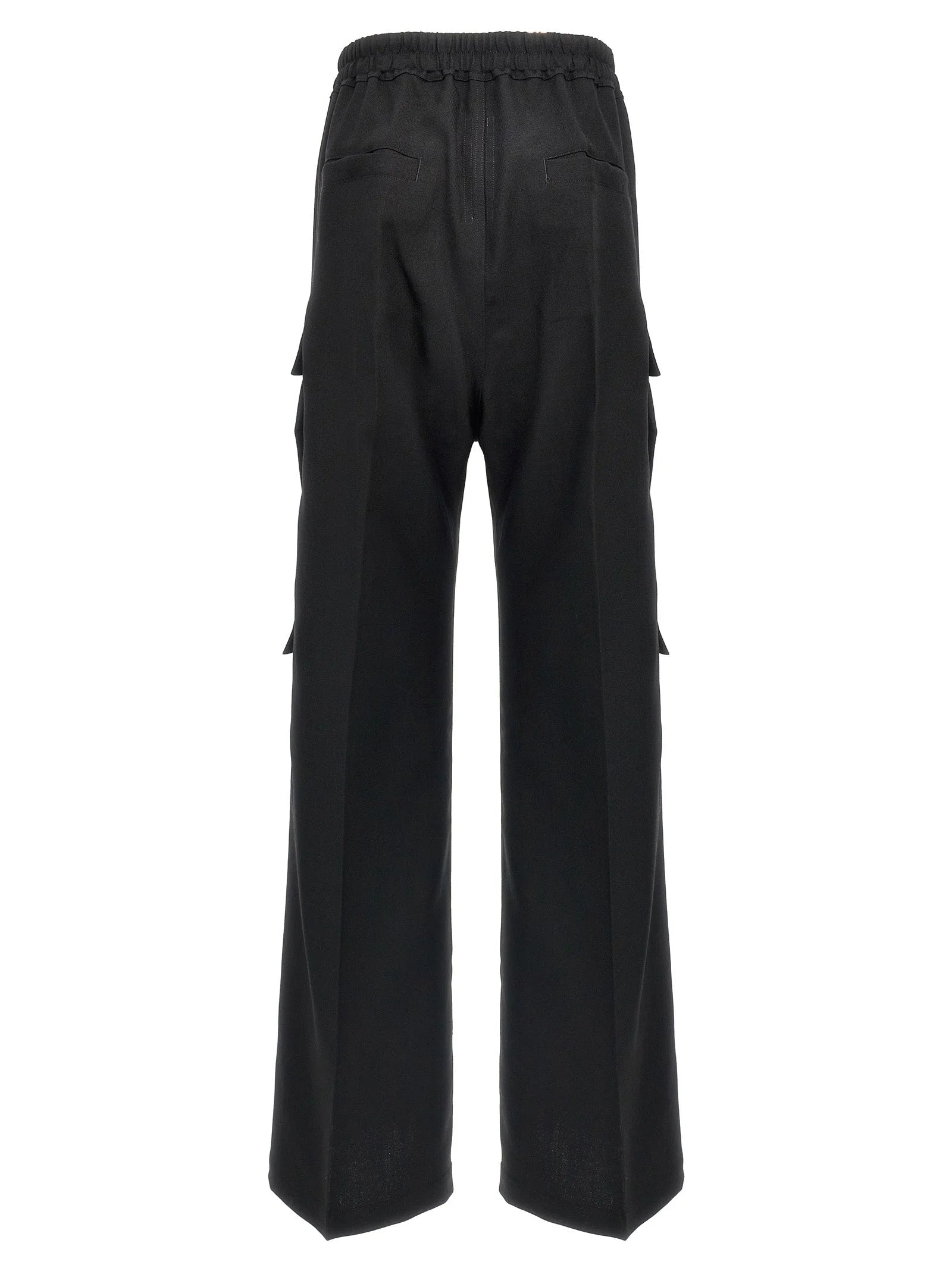Rick Owens Black Wool Cargo Pants - IT38
