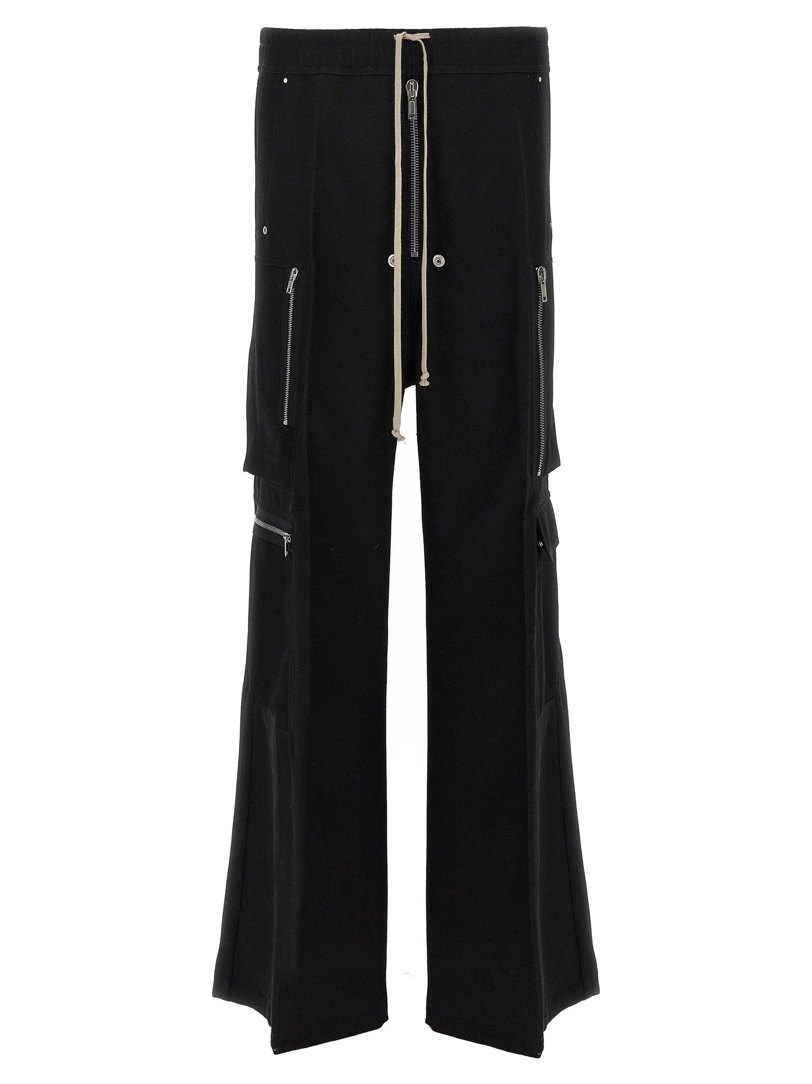 Rick Owens Black Wool Cargo Pants - IT52 | XL