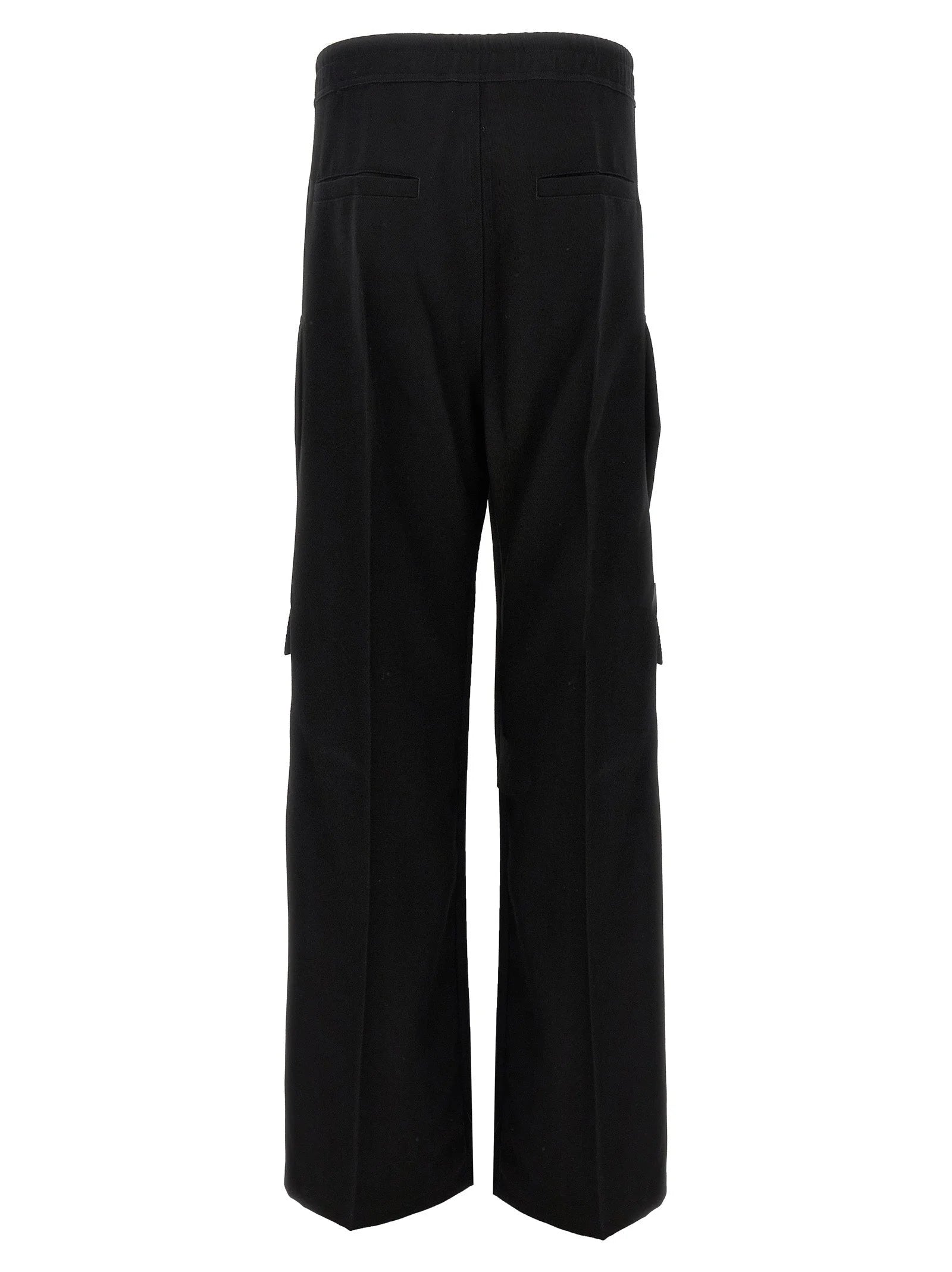 Rick Owens Black Wool Cargo Pants - IT52 | XL