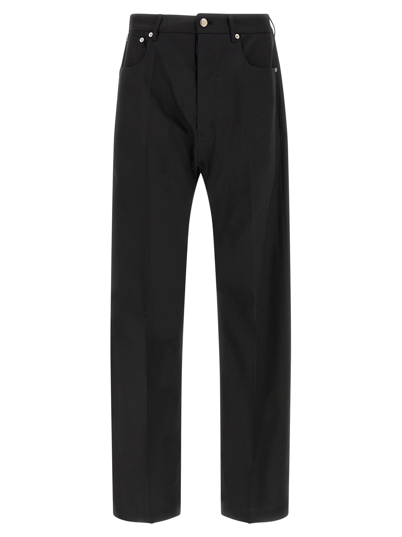 Rick Owens Black Wool Jeans Denim