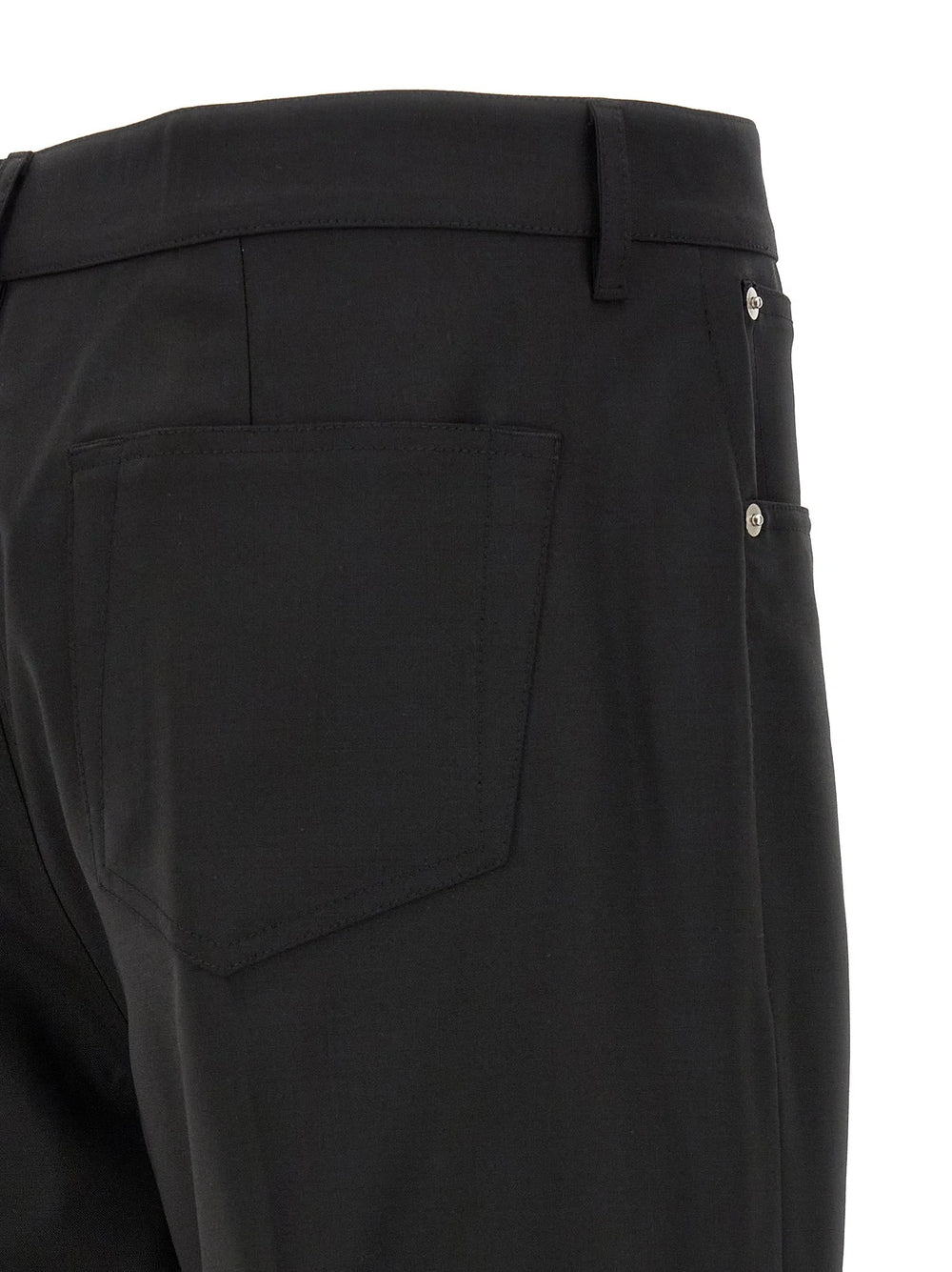 Rick Owens Black Wool Jeans Denim