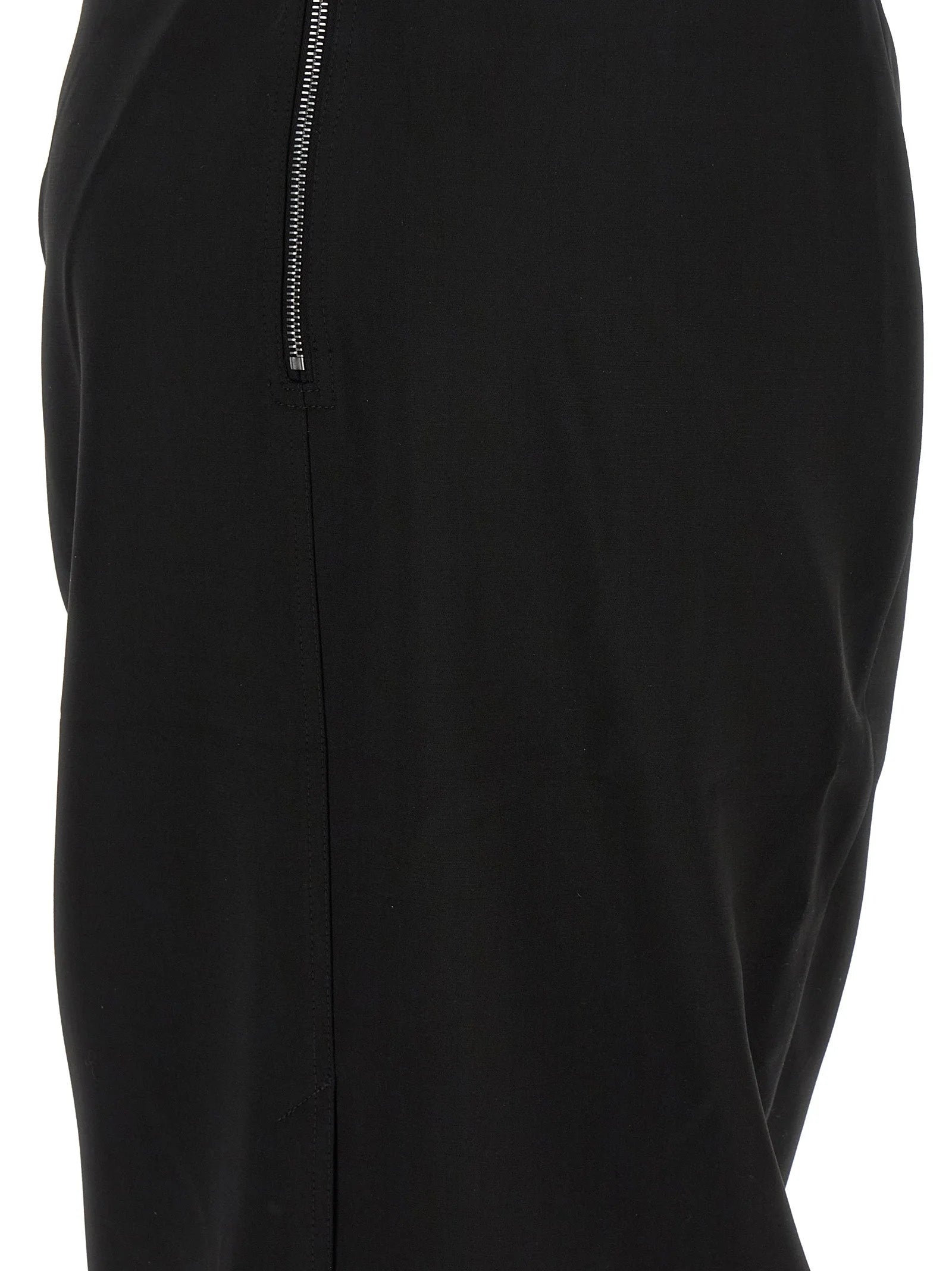 Rick Owens Black Wool Long Dress