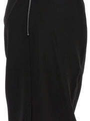 Rick Owens Black Wool Long Dress