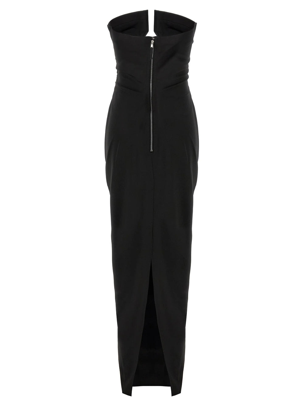 Rick Owens Black Wool Long Dress