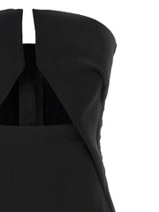Rick Owens Black Wool Long Dress