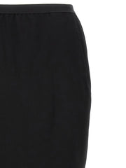 Rick Owens Black Wool Mini Skirt