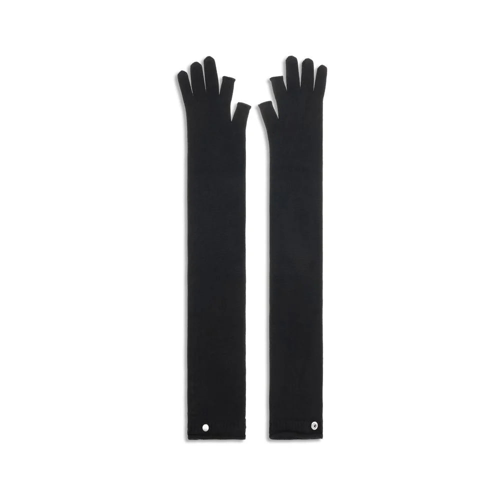 Rick Owens Black Wool Oves Aries Gloves