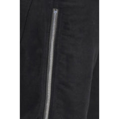 Rick Owens Black Wool Oves Aries Straight-Leg Jeans