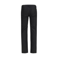Rick Owens Black Wool Oves Aries Straight-Leg Jeans