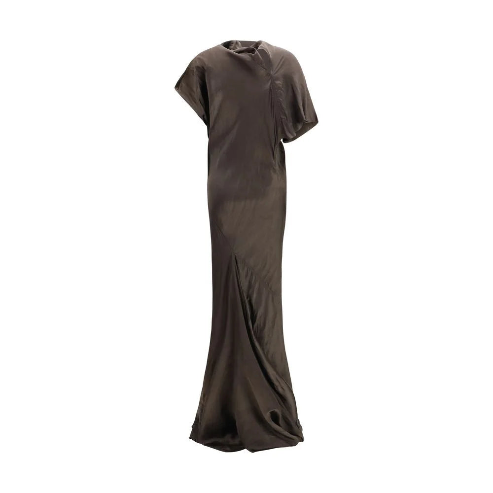 Rick Owens Hnedé medené dlhé šaty - IT40 | M