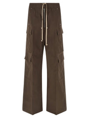 Rick Owens Brown Cotton Cargo Pants