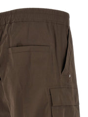 Rick Owens Brown Cotton Cargo Pants