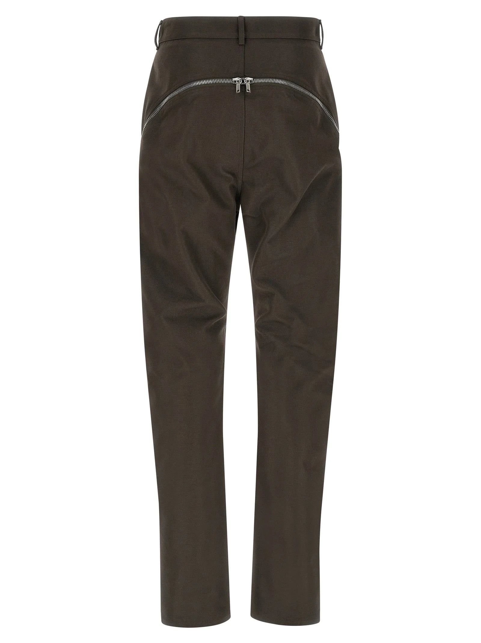 Rick Owens Brown Cotton Casual Pants