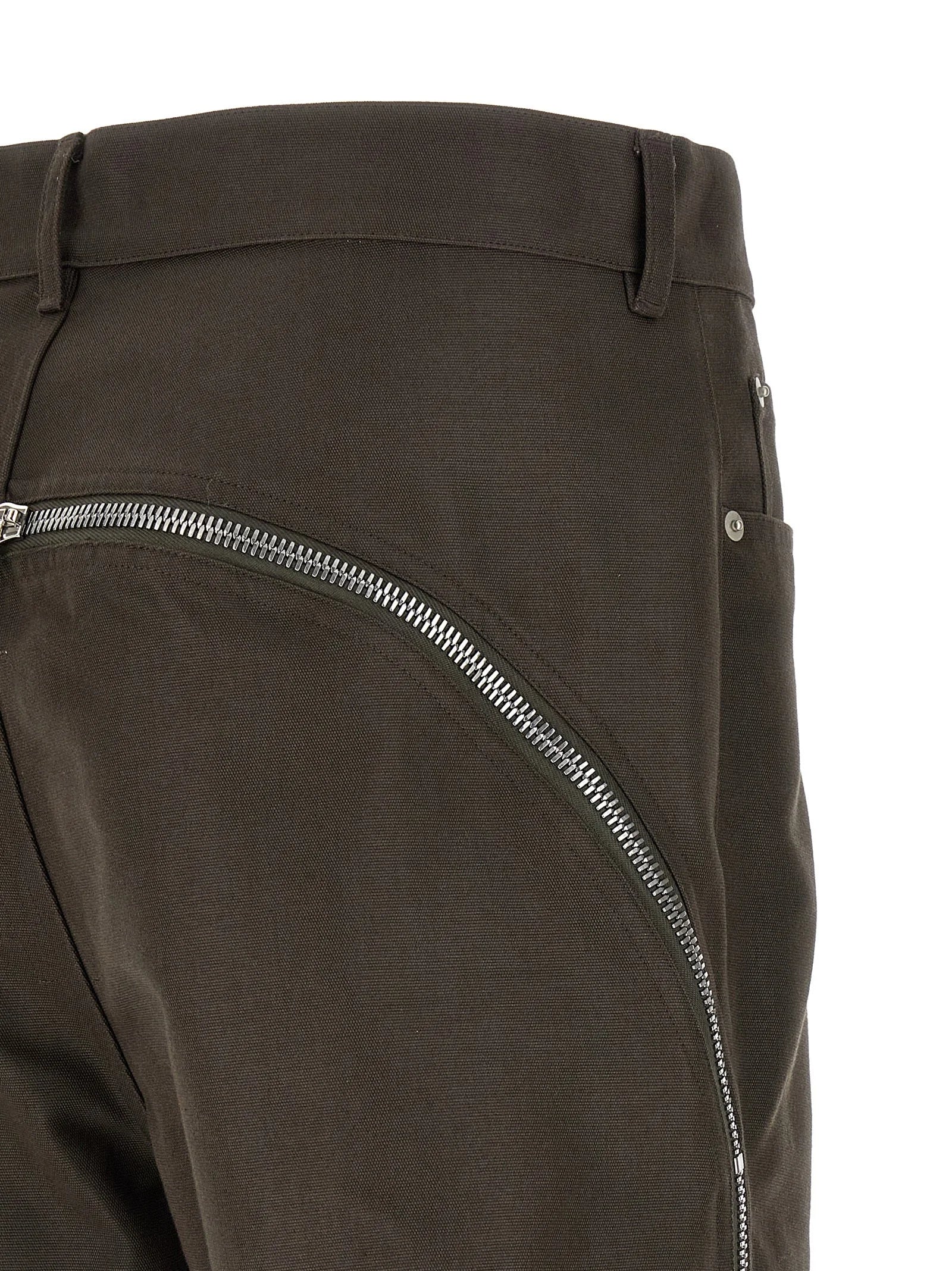 Rick Owens Brown Cotton Casual Pants