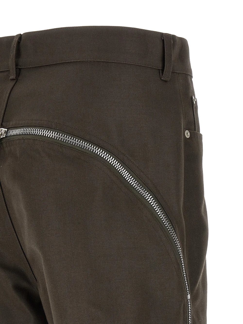 Rick Owens Brown Cotton Casual Pants