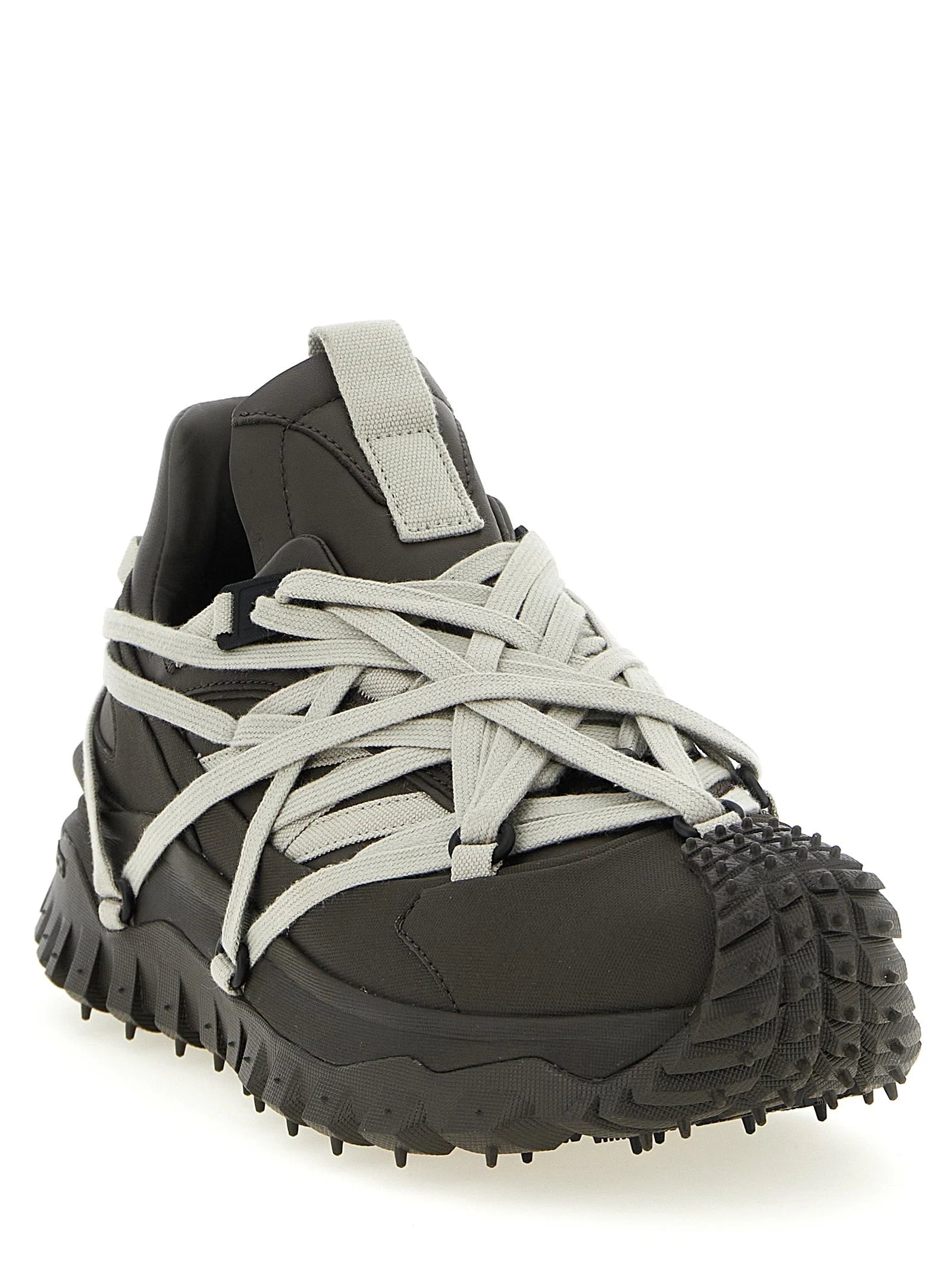 Rick Owens Brown Cowhide Athletic Sneakers