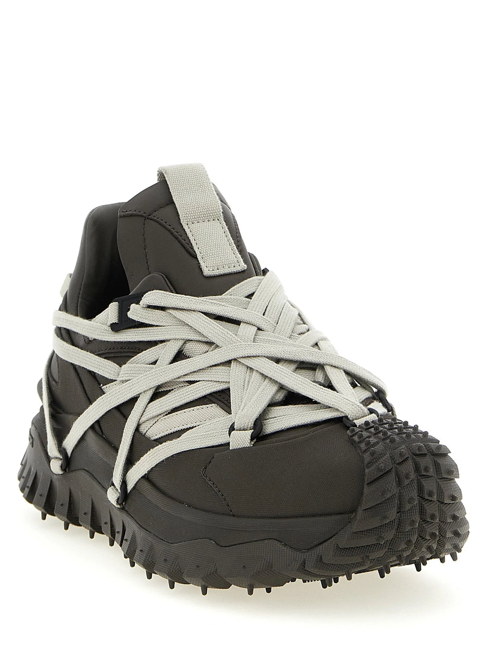 Rick Owens Brown Cowhide Athletic Sneakers