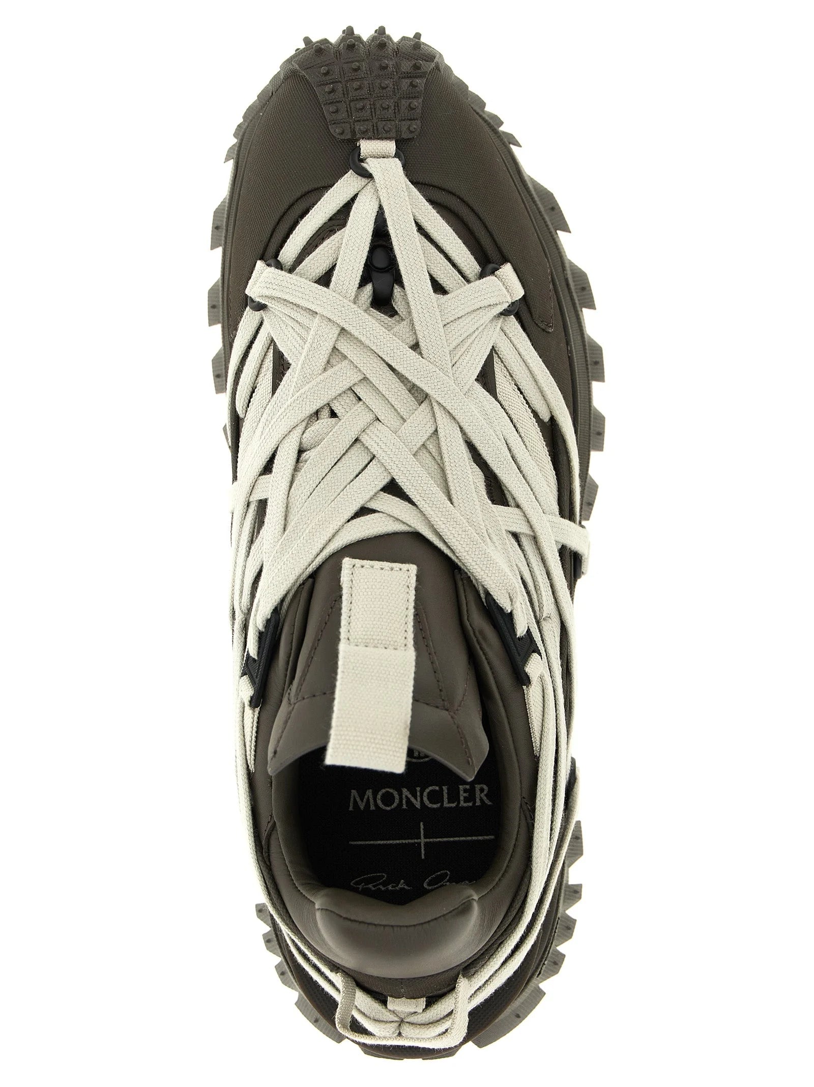 Rick Owens Brown Cowhide Athletic Sneakers
