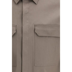 Rick Owens Brown Denim Shirt