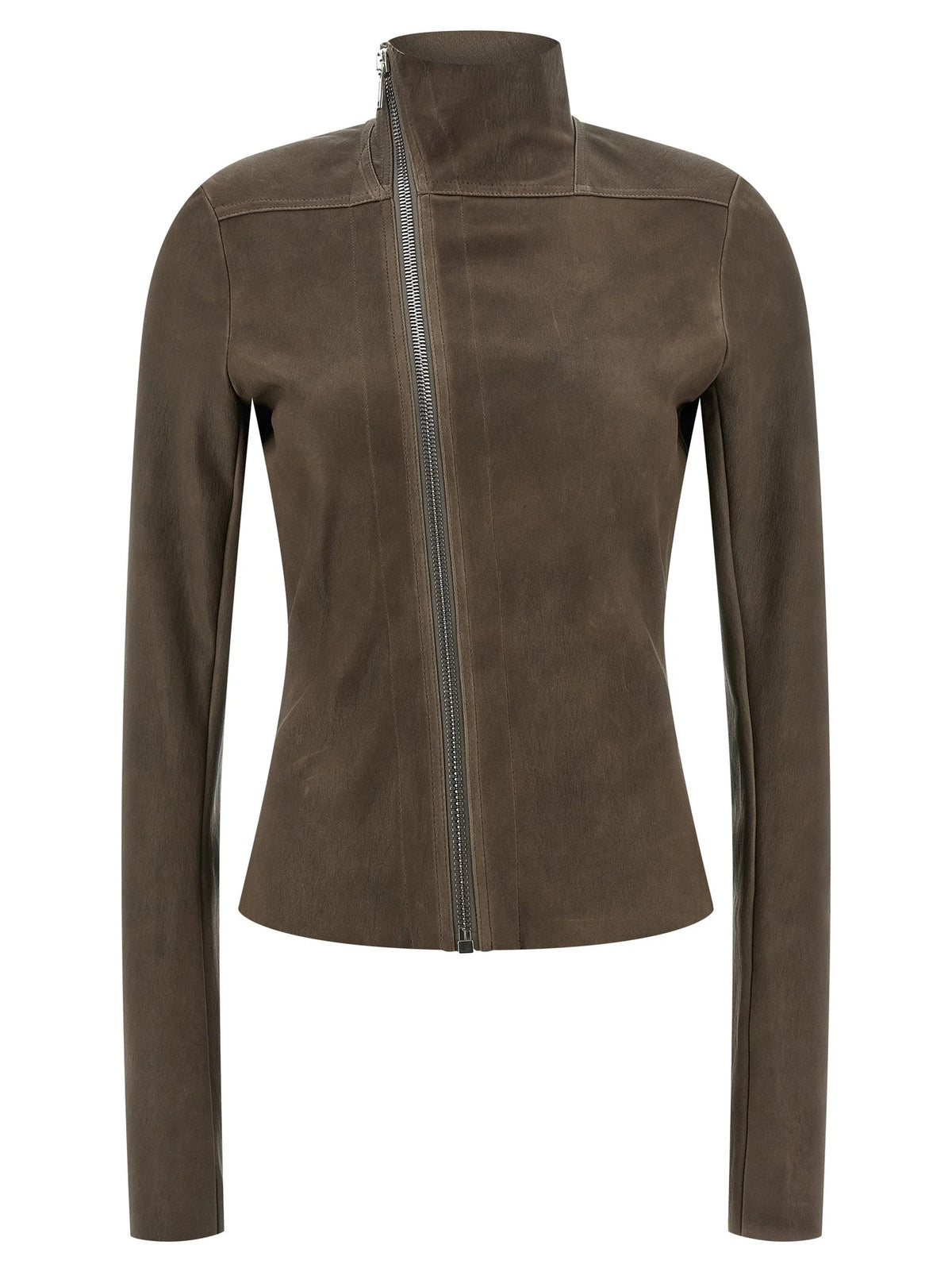 Rick Owens Brown Leather Leather Jacket - IT44