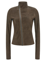 Rick Owens Brown Leather Leather Jacket - IT44