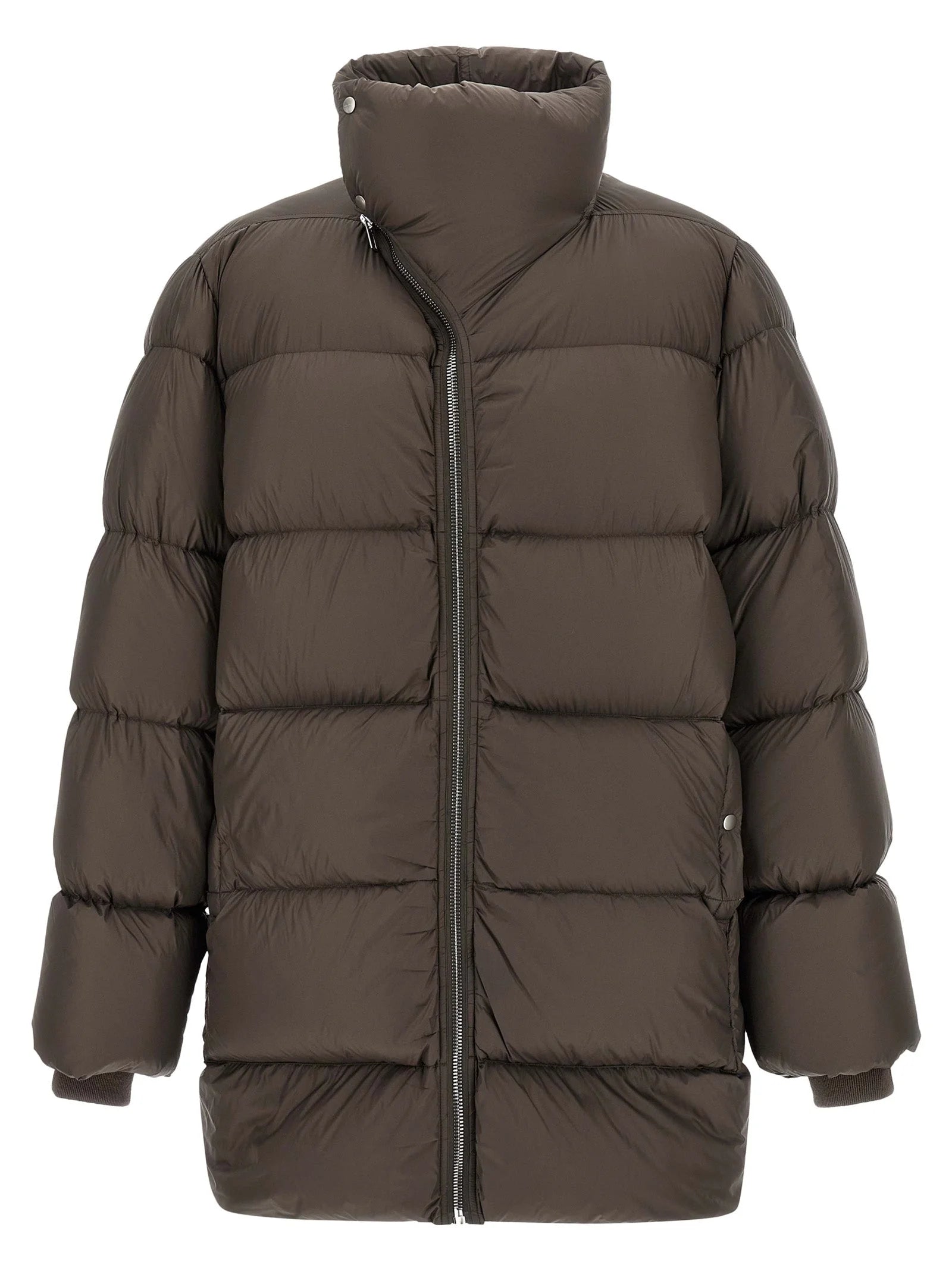 Rick Owens Brown Nylon Full-Length Jacket