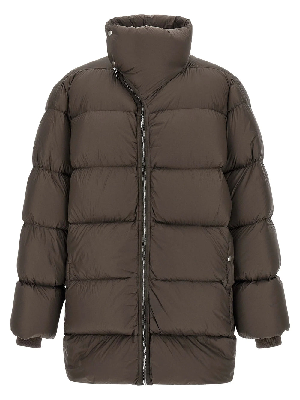 Rick Owens Brown Nylon Full-Length Jacket
