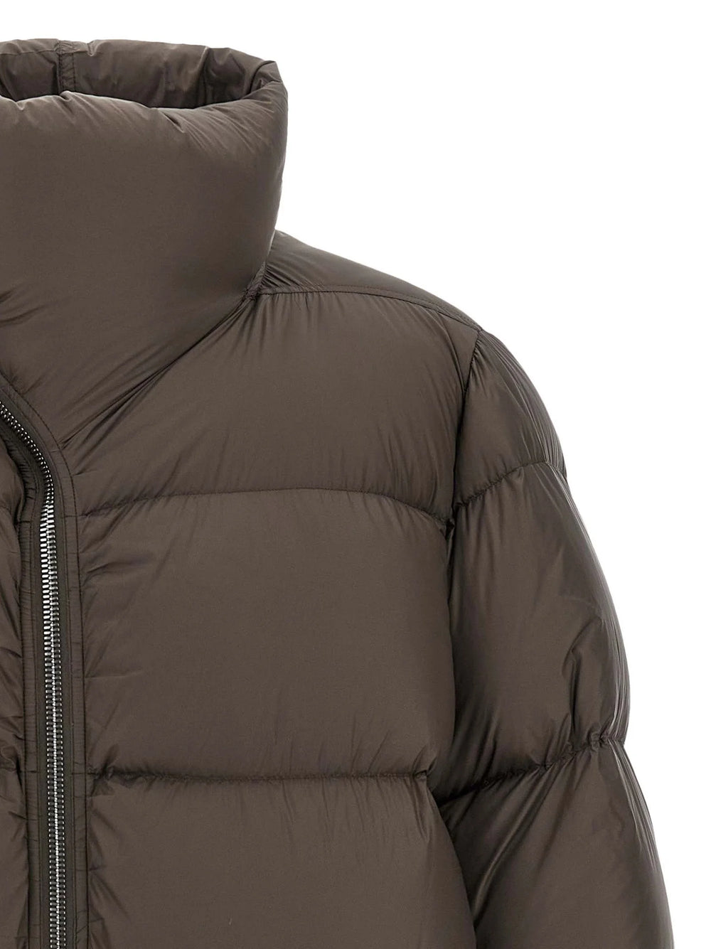 Rick Owens Brown Nylon Full-Length Jacket