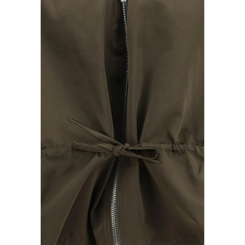 Rick Owens Brown Polyester Sleveless Jacket - One Size