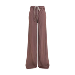 Rick Owens barna selyem alkalmi nadrág