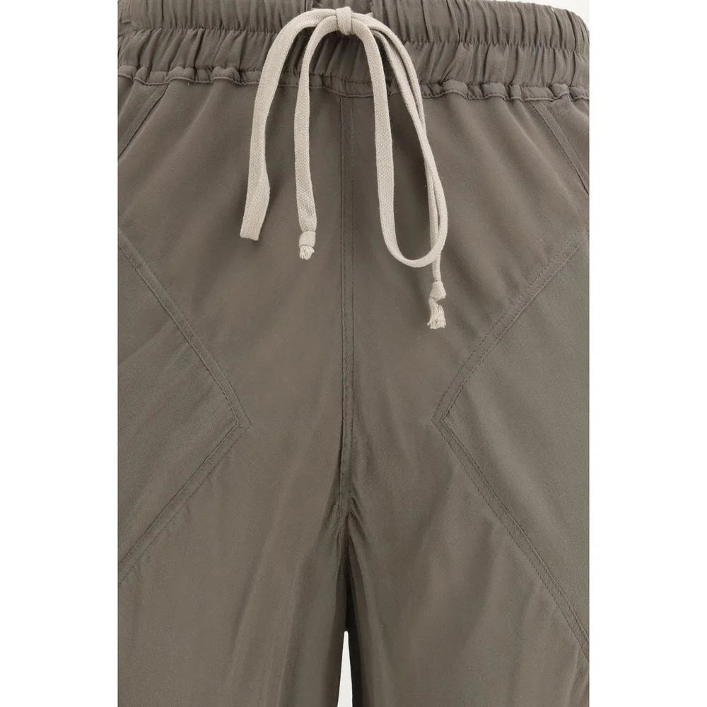 Rick Owens Brown Silk Casual Pants