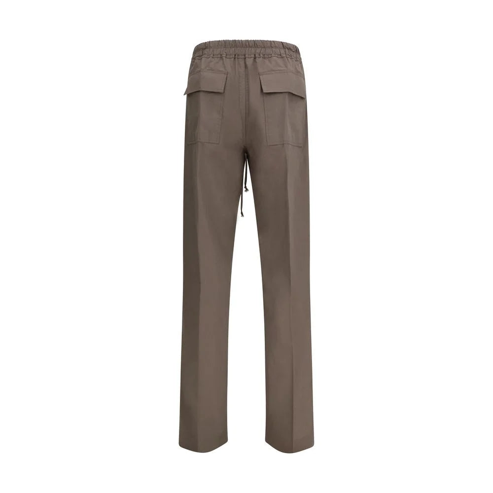 Rick Owens Brown Viscose Casual Pants