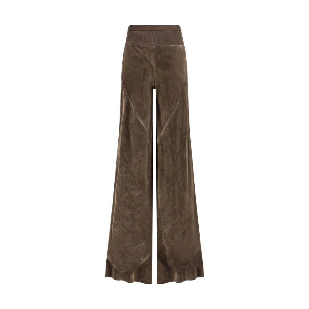 Rick Owens Brown Viscose Casual Pants - IT40 | M
