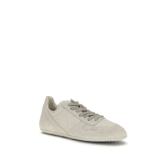 Rick Owens Gray Calf Leather Bos Taurus Low Top Sneakers - EU40/US7