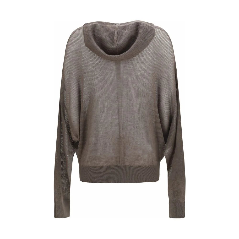 Rick Owens Gray Cashmere Hoodie - M